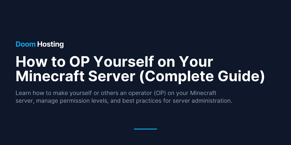 How to OP Yourself on Your Minecraft Server (Complete Guide ...