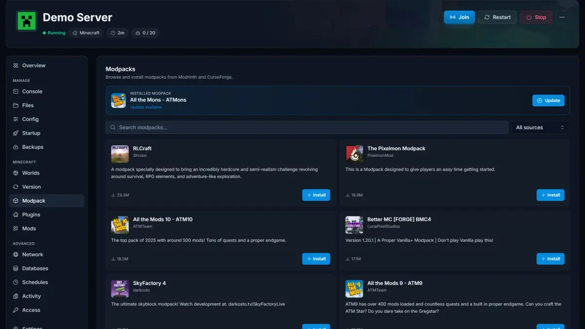 Mods and modpacks without the busywork