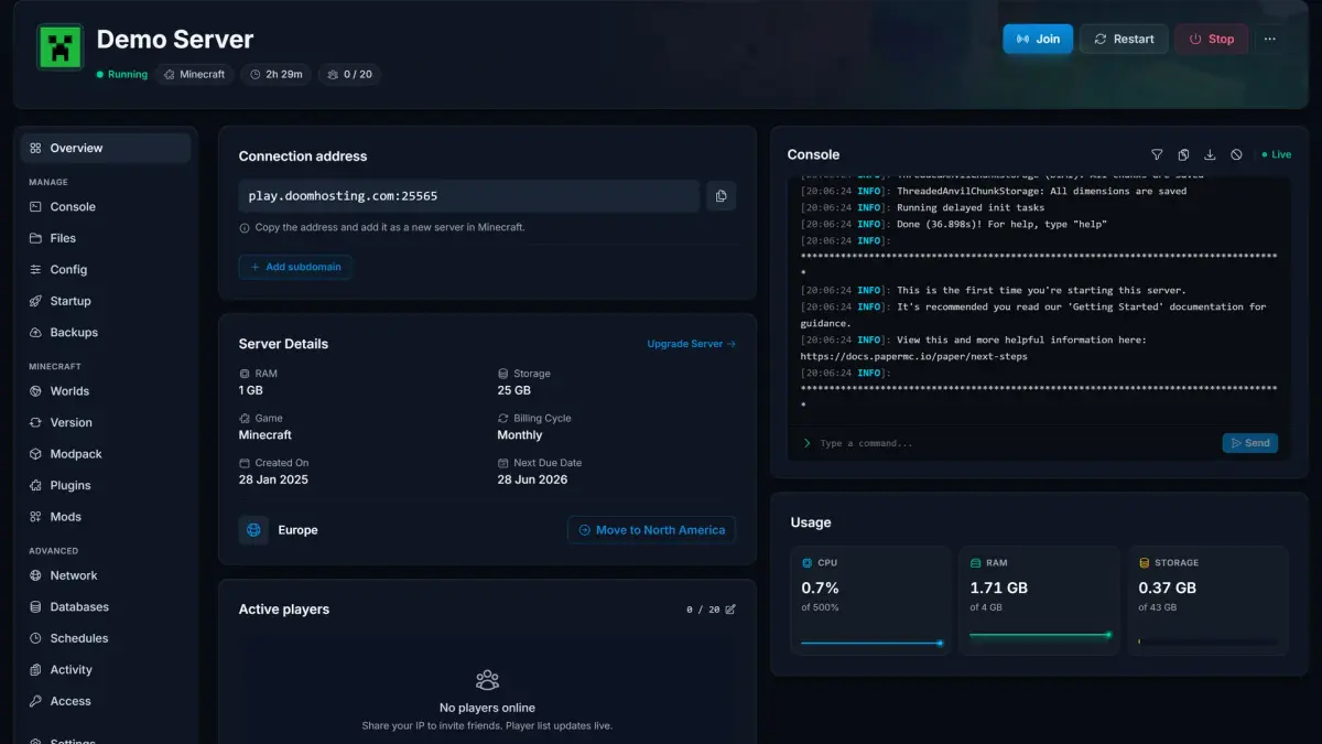 Server Overview